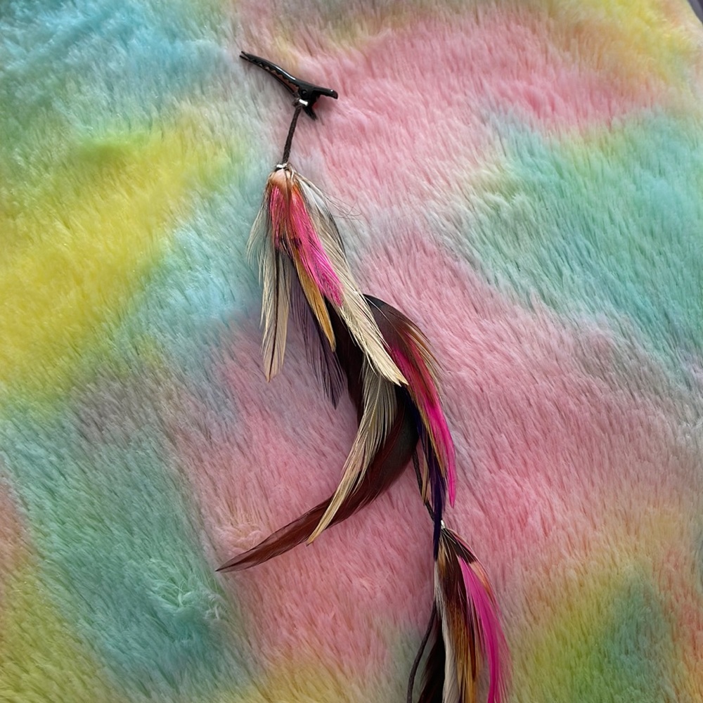 Feather Hair Clip- hand made in CO